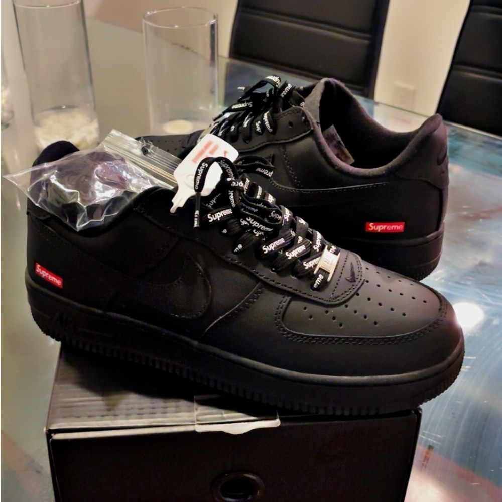 Supreme x Nike Air Force 1 Low 'Box Logo - Black'